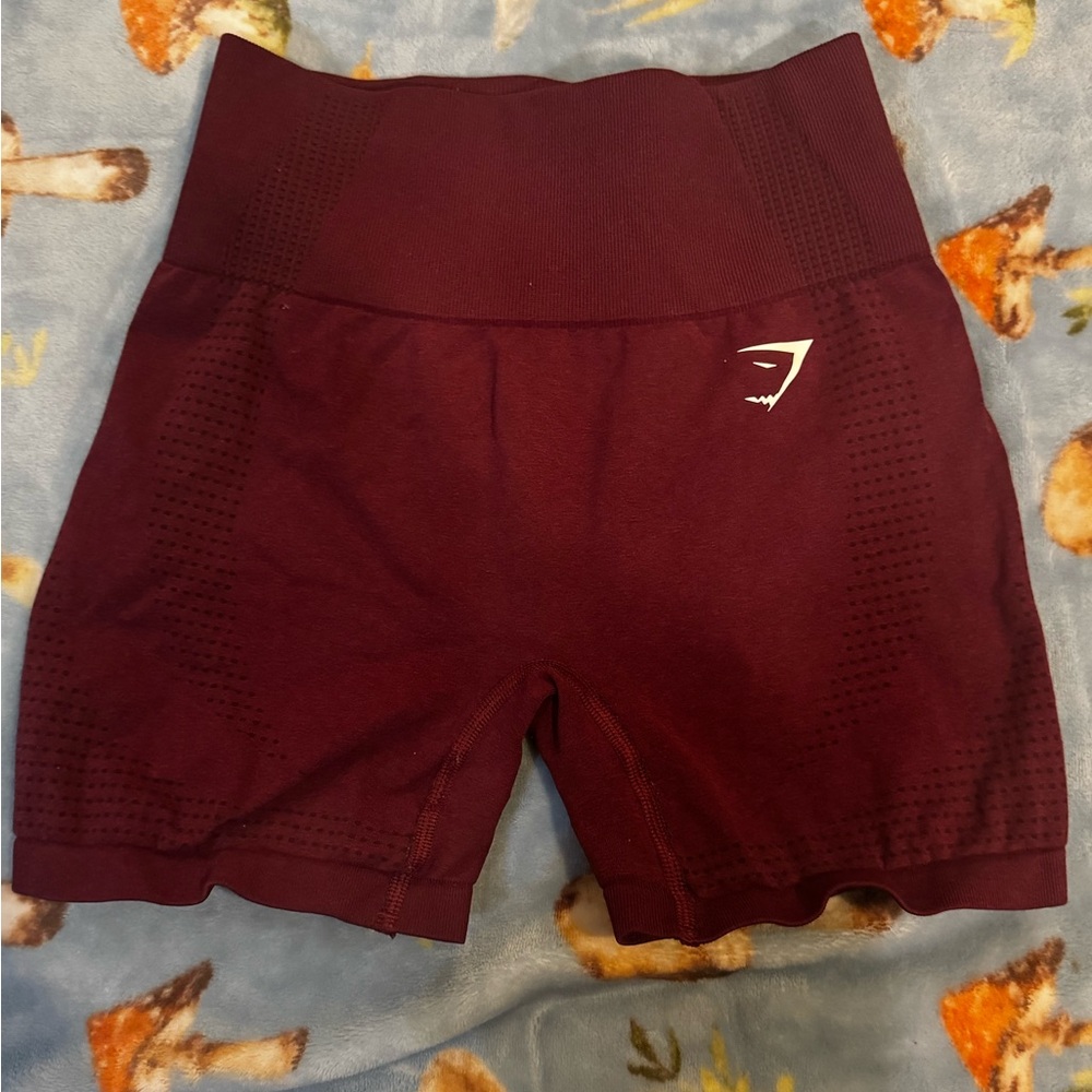 Maroon Gymshark Shorts
